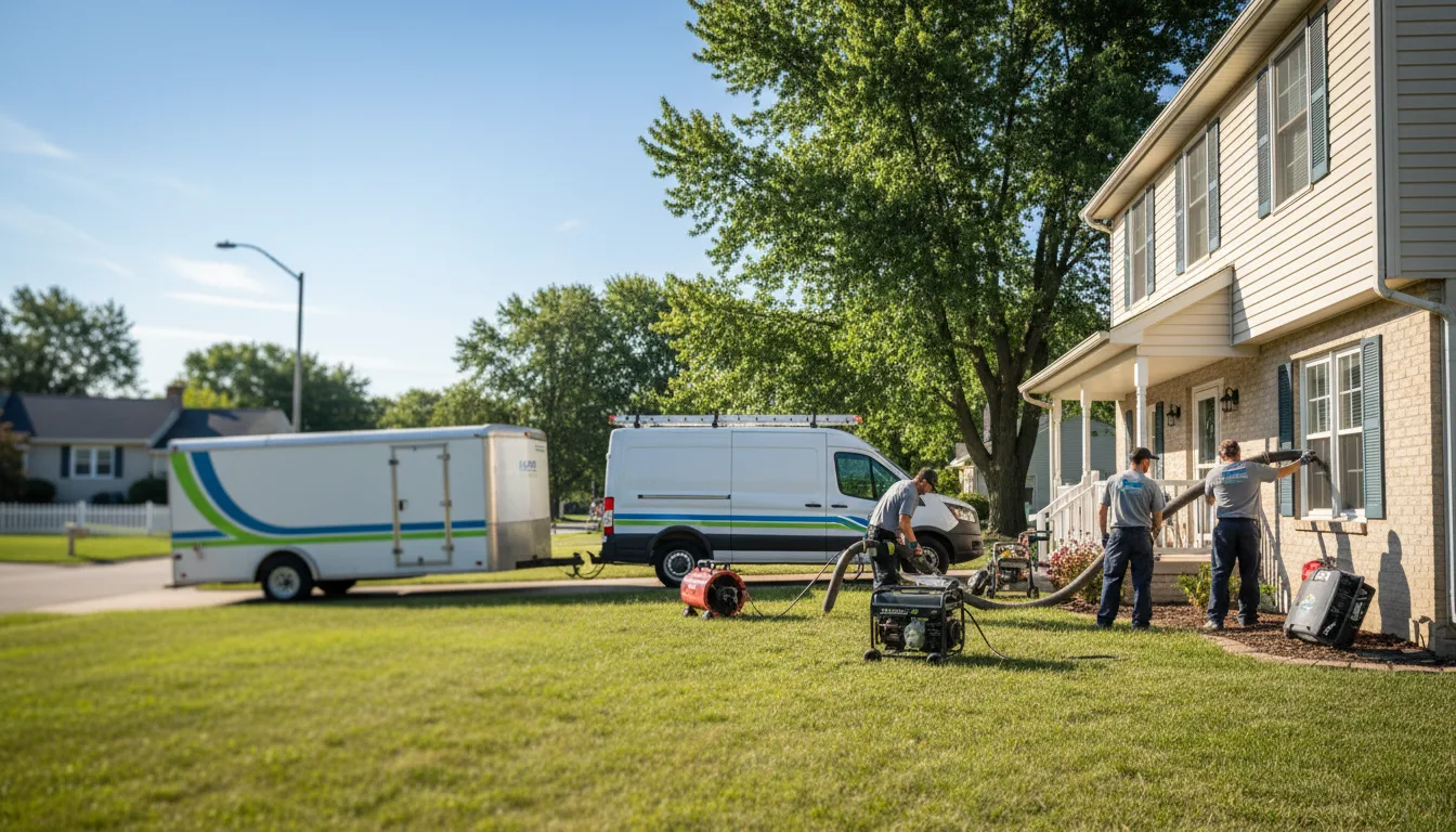 Flooded Basement Restoration And Cleanup With Repair in Mount Vernon, IL near me